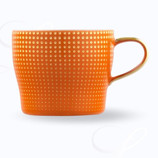 Fürstenberg Clair de Lune mocha cup w/ saucer orange