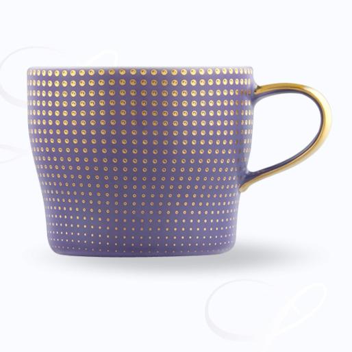 Fürstenberg Clair de Lune mocha cup w/ saucer blau