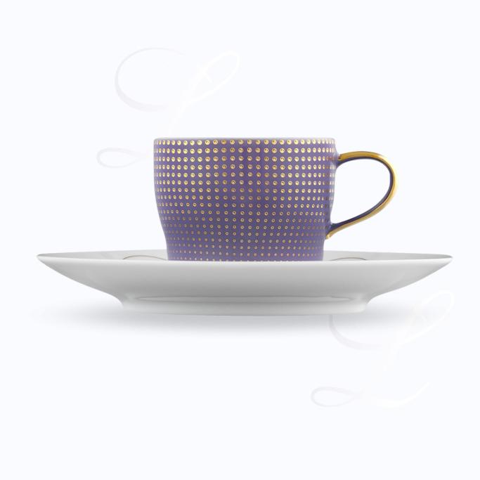 Fürstenberg Clair de Lune mocha cup w/ saucer blau