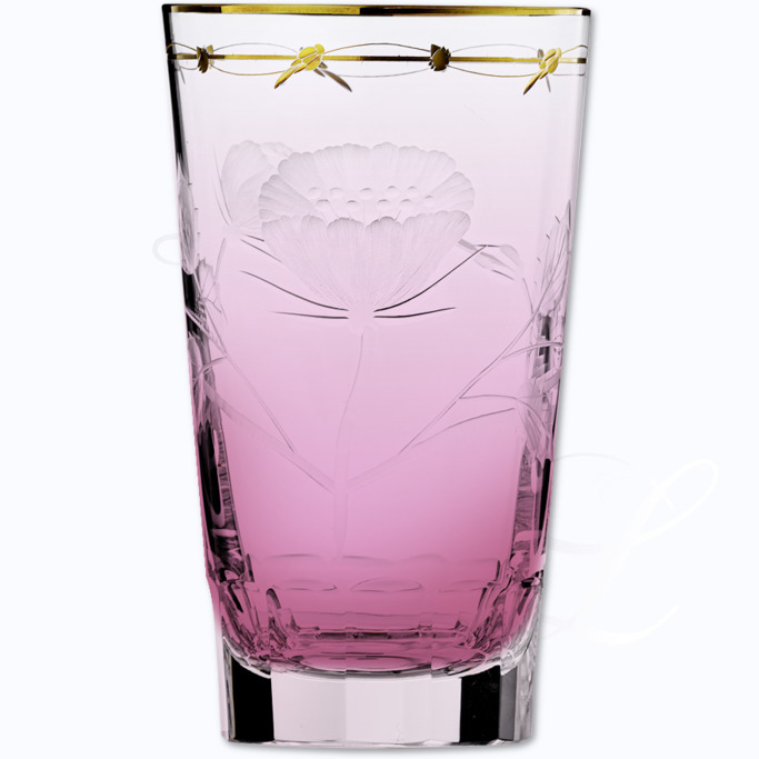 Moser Paula Roseline drinking glass  370 ml