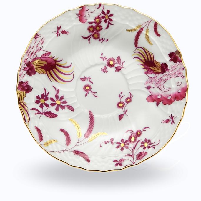 Richard Ginori Oro di Doccia Magenta saucer for mocha cup 