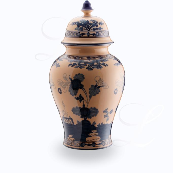 Richard Ginori Oriente Italiano Cipria Richard Ginori Oriente Italiano Cipria  Vase  mit Deckel 38 cm  Porzellan