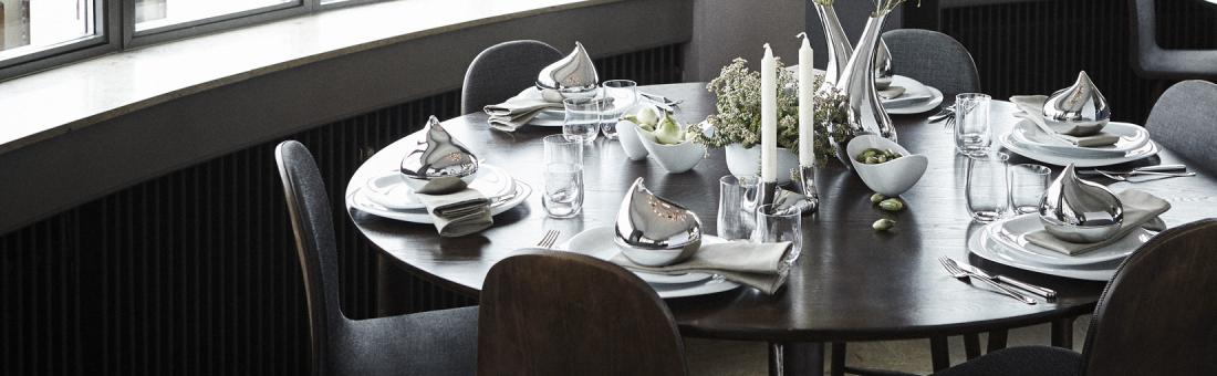 Georg Jensen Besteck in Edelstahl 18/8 und Sterling Silber