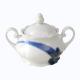 Reichenbach Blue Flou sugar bowl large 