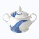 Reichenbach Blue Flou sugar bowl middle 