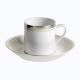 Reichenbach Colour Silberrand mocha cup w/ saucer 