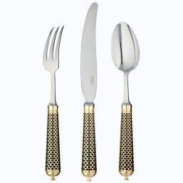 Ercuis cutlery Calypso Noir