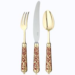 Ercuis cutlery Insolent Rouge