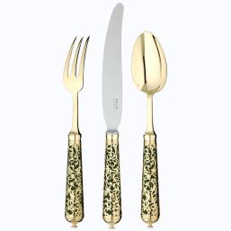 Ercuis cutlery Insolent Vert