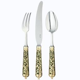 Ercuis cutlery Insolent Vert