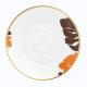 Fürstenberg Auréole Colorée saucer for mocha cup orange/marone