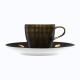 Fürstenberg Clair de Lune mocha cup w/ saucer schwarz