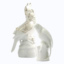 GräfenthalbyReichenbach Birds Poliersilber Weiss