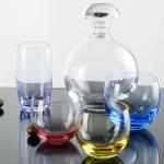 Moser glassware Culbuto colours