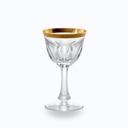 Lot De 4 Verres à Vin Blanc Moser Lady Hamilton – Cristal Taillé Main, 210 Ml