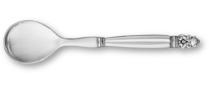 Georg Jensen Acorn salad spoon steel frontpart